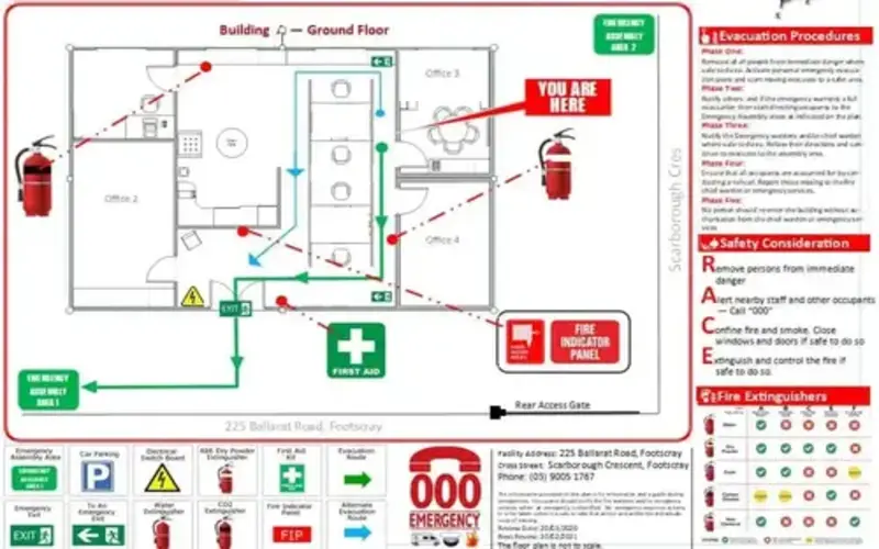 خطة الإخلاء والطوارئ
